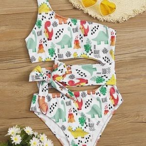 Trendy Dinosaur One-Piece Swimsuit